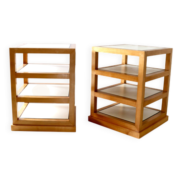 A pair of shelves by David Hicks (1929-1998), England, 1980s.