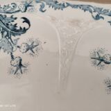 Round dish 1 in old earthenware from Longwy Lorrain model