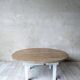 Round farmhouse coffee table
