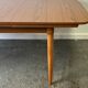Schreiber Mid Century Extending Formica Dining Table Beech Legs 1960s-70s