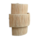 Moroccan raffia wall lamp