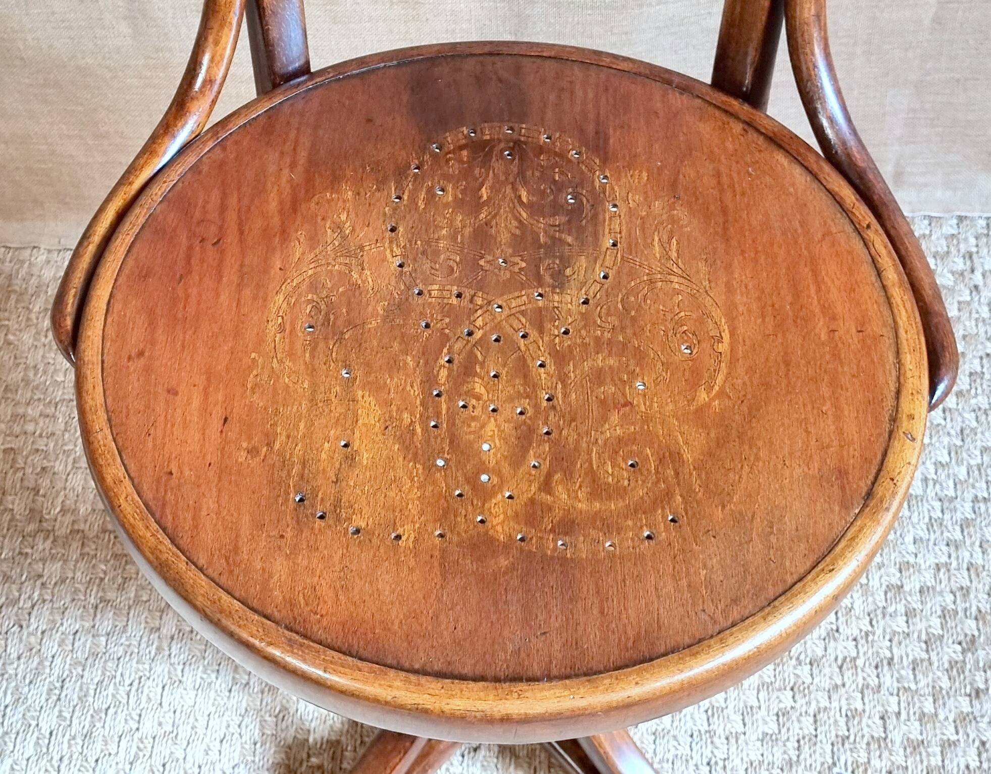 J&J KOHN swivel office chair, early 20th century
