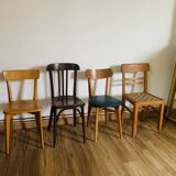 Set of 4 mismatched chairs