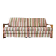 Canapé vintage en bois / canapé-lit / sofa
