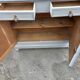 Parisian buffet old gray patina 2 doors 2 drawers