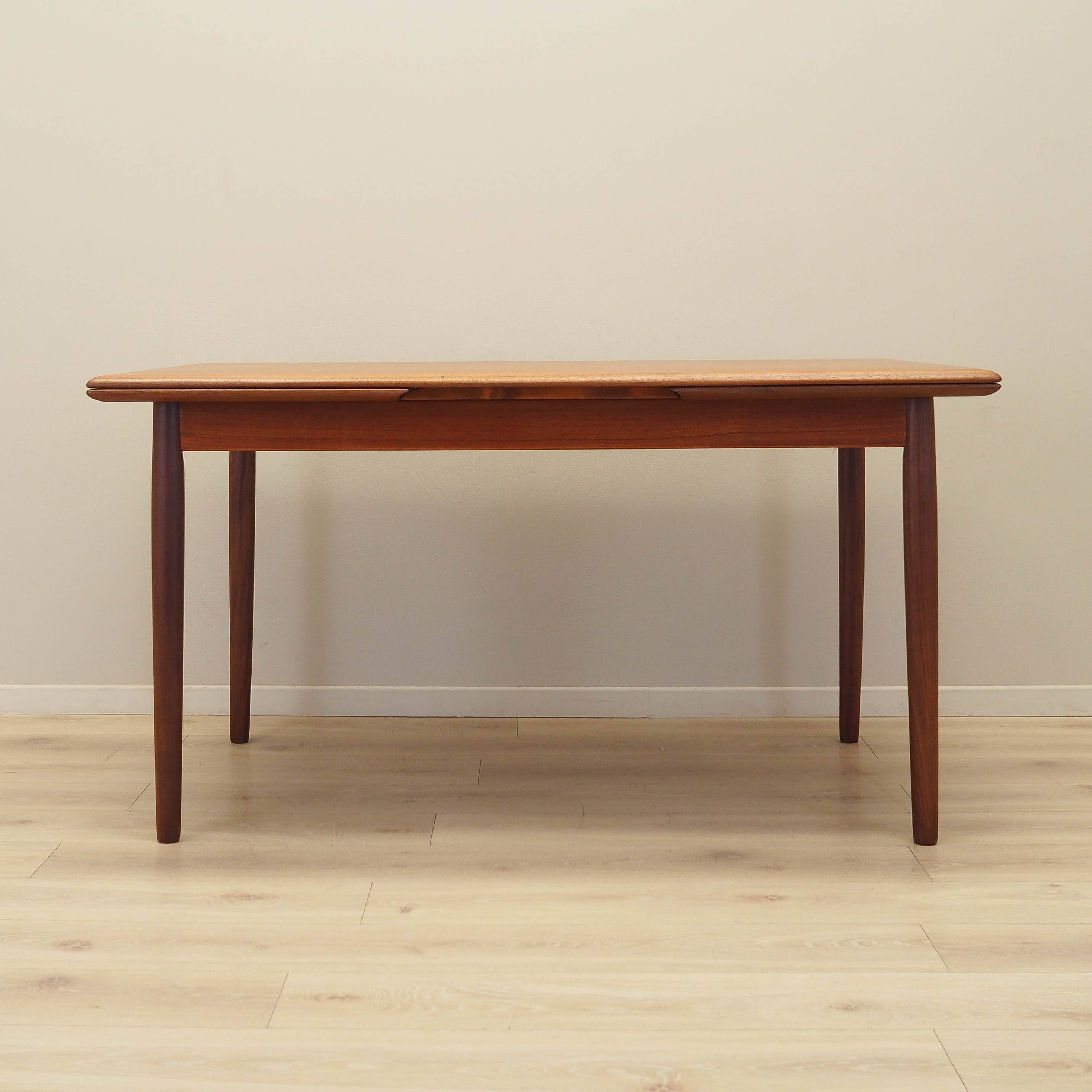 Teak table, Danish design, 1970s, production: Denmark