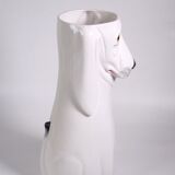 Umbrella holder ceramic dog design italy
