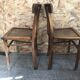 Pair chair bistro vintage wood