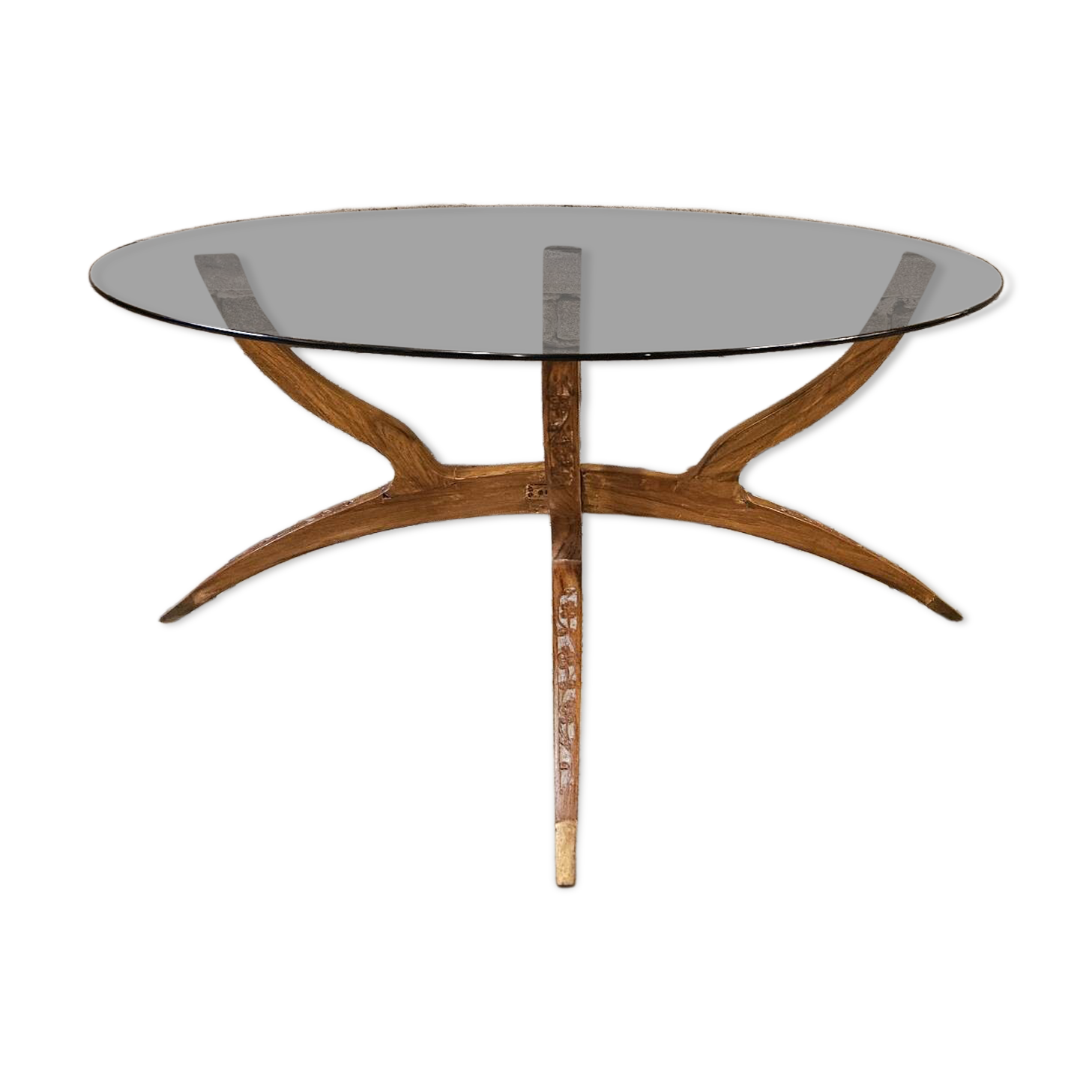 Vintage 1960s spider leg coffee table