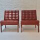 Pair of vintage armchairs by Ole Gjerlovs Knudsen and Torben Lind for France and SØn 1960