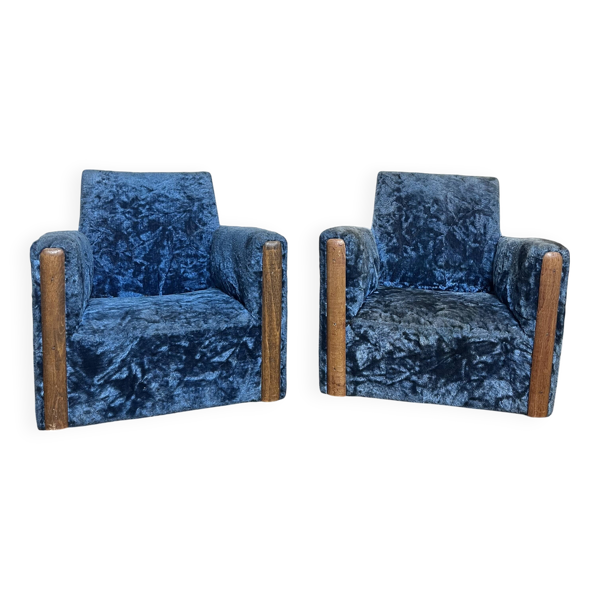 Paire de fauteuils de maitrise