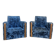 Paire de fauteuils de maitrise