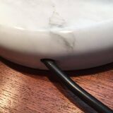 Vintage italian table lamps tegola by bruno gecchelin for blu italia, set of 2