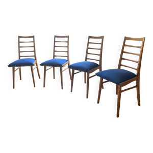 Série de 4 chaises scandinaves - dossier