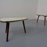 Mid-Century German Tripod Flower Side Tables, 1960s, Set of 2