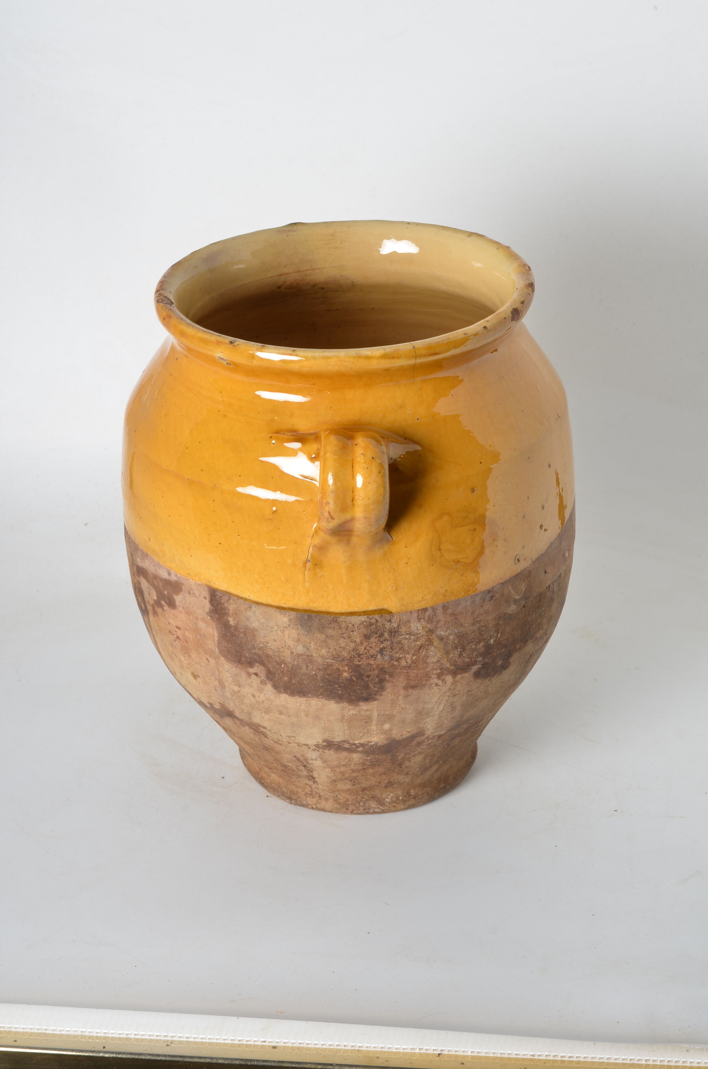 Yellow glazed jar