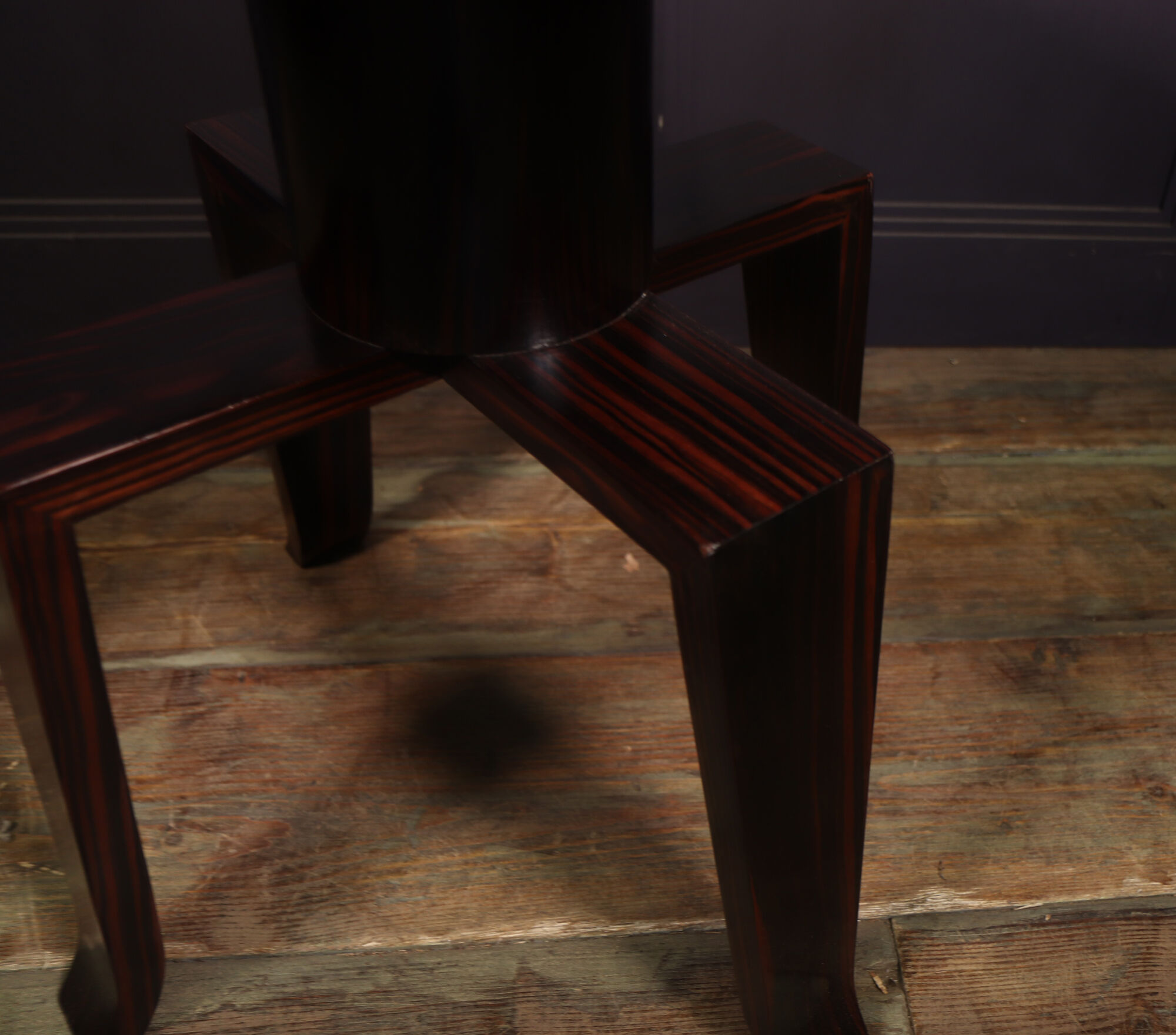 French art deco macassar ebony side table