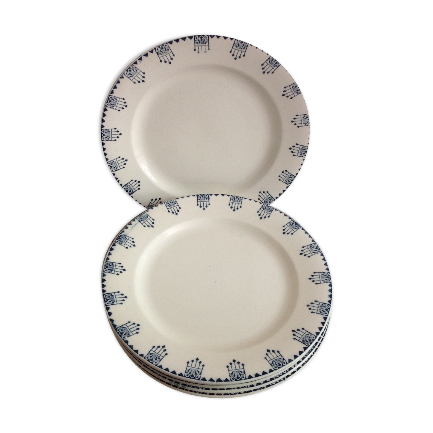 Série de 6 assiettes plates Terre de Fer