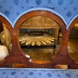 Art nouveau lounge set, 1 sofa + 2 armchairs + 2 chairs, ca 1900