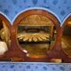 Art nouveau lounge set, 1 sofa + 2 armchairs + 2 chairs, ca 1900