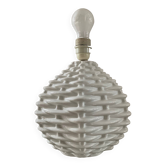 Pied de lampe vintage en céramique émaillée