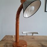 Scandinavian articulated pine lamp