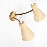 Italian wall lamp double flexible 1950
