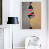 Acrylic canvas The kiss 73X54 cm for living room