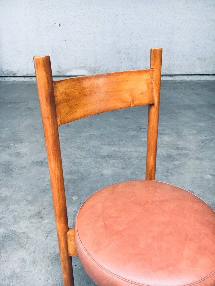 Mid-Century Modern Dining Chairs in the style of Charlotte Perriand, France, 1960s, Set of 4