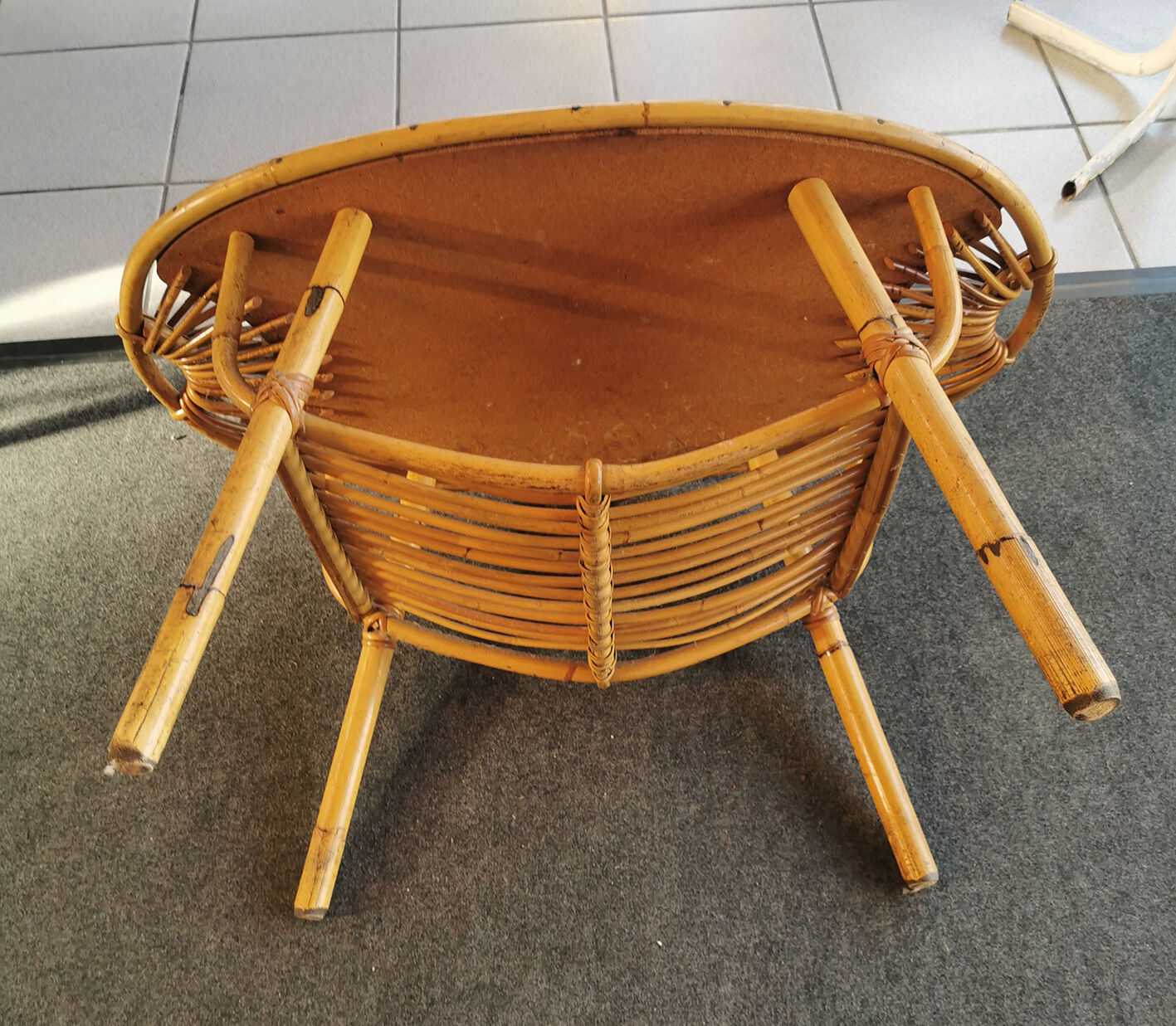 Rattan coffee table