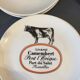 CHEESE SERVICE 12 PLATES AND PORCELAIN TRAY AUTEUIL CREATION JACQUES LOBJOY