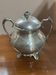 Silver-plated sugar bowl from the Art Nouveau period.