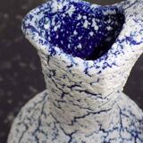 Small blue and white vase