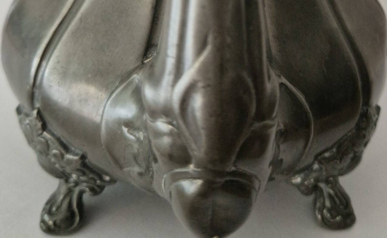 Antique teapot in pewter – Sheffield – Victorian style – 19th century