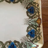 Art Nouveau serving dish from the Luneville faience factory model Sarah.