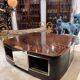 Table basse de style Art déco en ébène de Macassar, vers 1970
