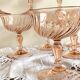 Set of 9 pink champagne coupe fruit coupe Rosaline Luminarc glasses