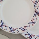 Digoin Sarreguemines earthenware plates Vintage Salies model