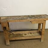 Old wooden craft workbench