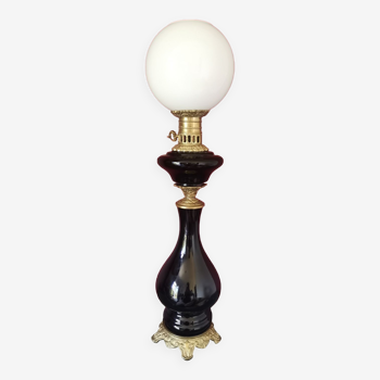 Lampe à pétrole ancienne Napoléon III