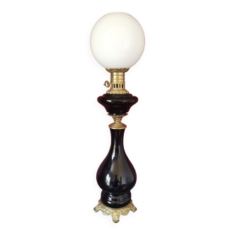 Lampe à pétrole ancienne Napoléon III
