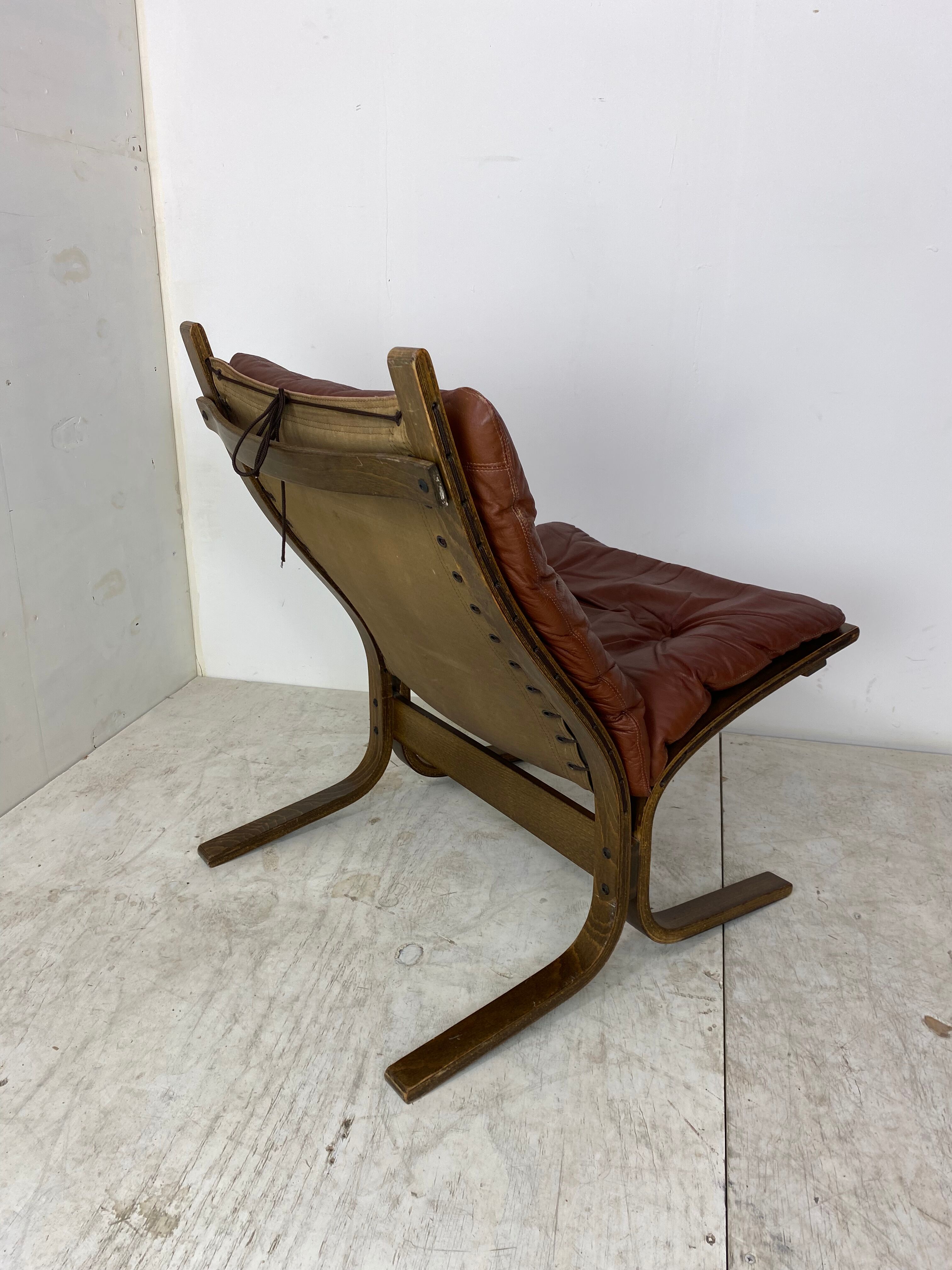 Scandinavian Brown Siesta Lounge Chair by Ingmar Relling for Westnofa, 1970s