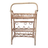 Rattan bottle holder