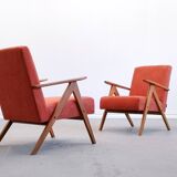Mid Century Easy Chair Model B - 310 Var in Rusty Orange