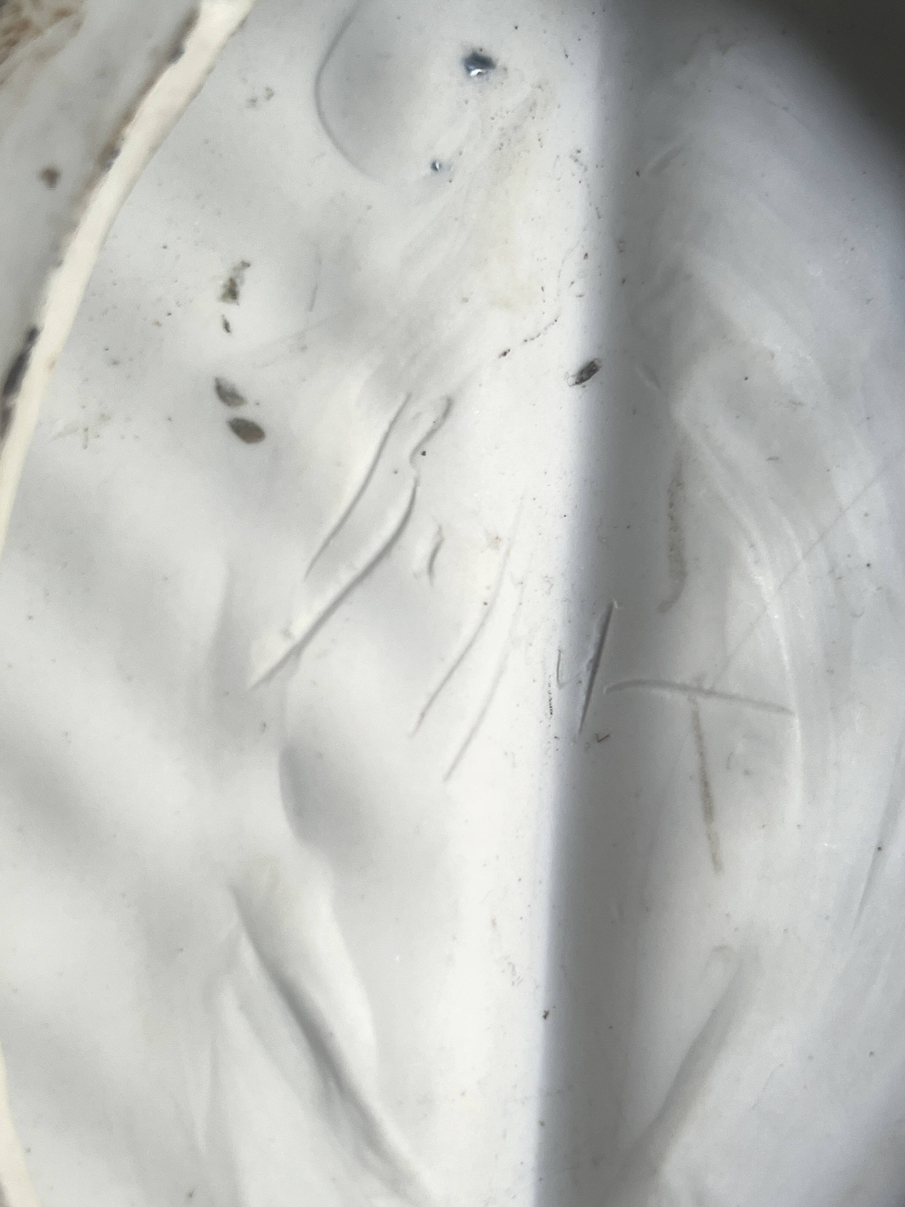 Stylised and signed glazed ceramic salad bowl, France circa 1970.