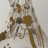 Small old enameled carafe / soliflore