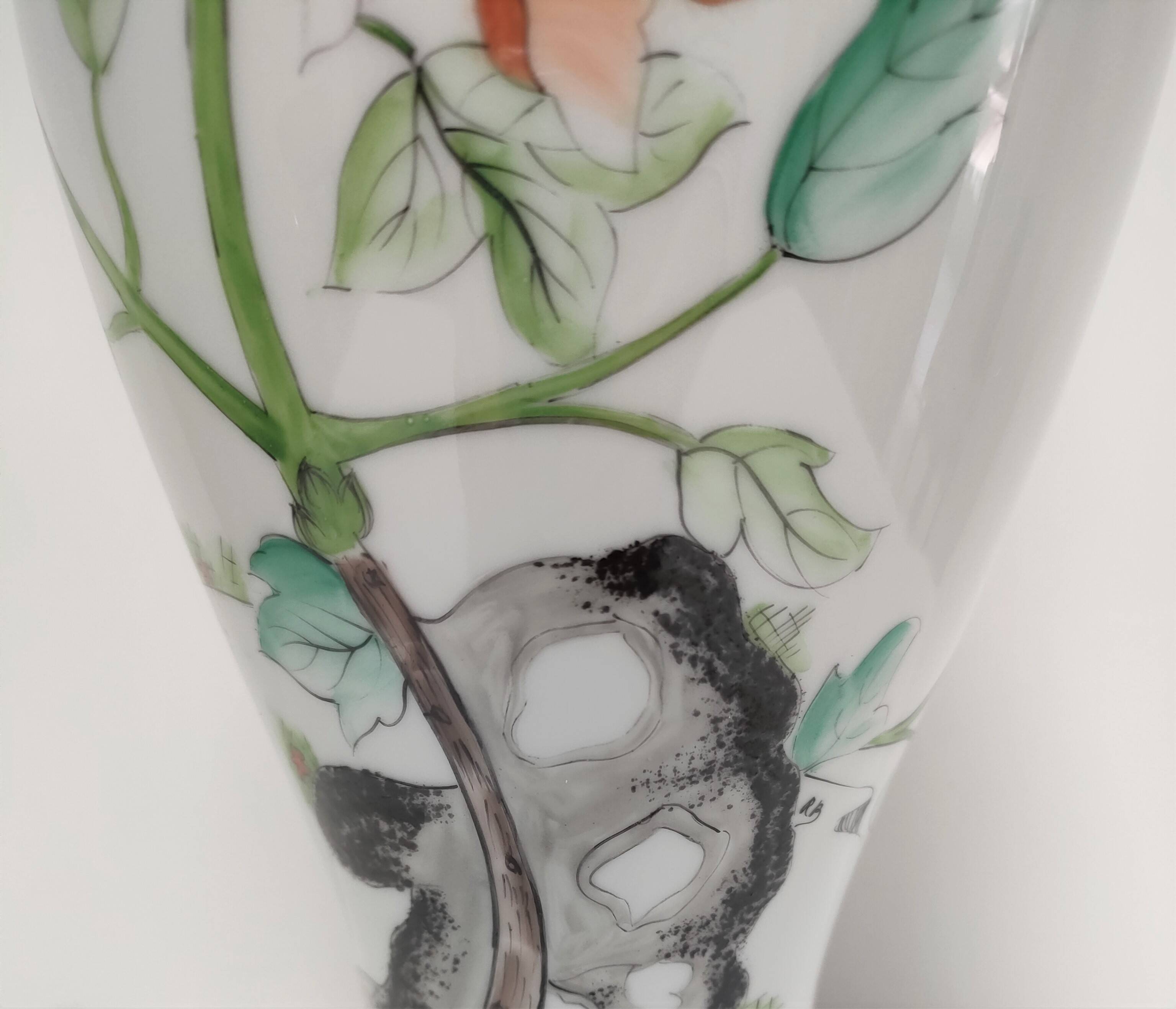 vintage peony decor lamp base