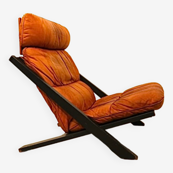 Ueli Berger for De Sede DS80 Lounge Chair, Tanned Leather