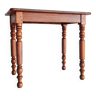 Table bureau en bois massif pieds tournés