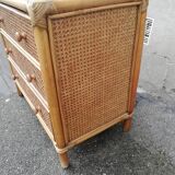 Vintage rattan chest of drawers and canning